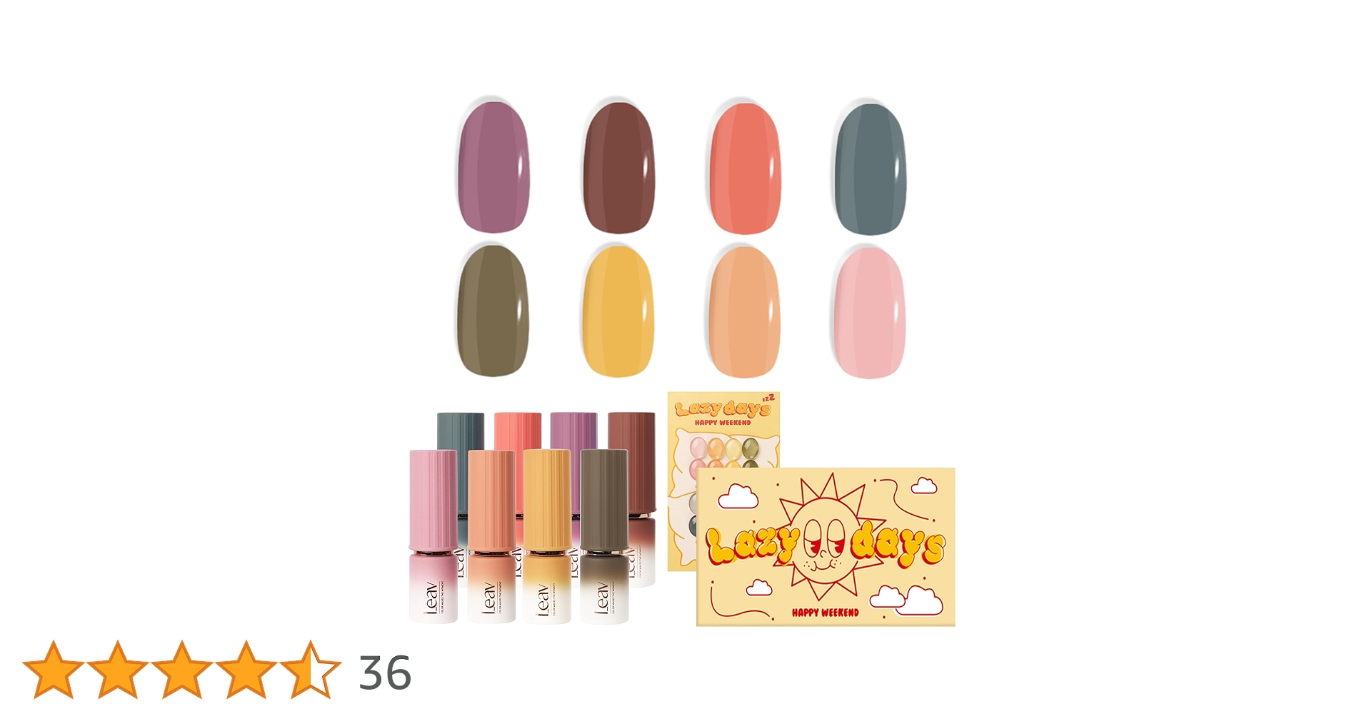 Amazon | Leavレイジーデイズシロップジェルネイル 8カラー
